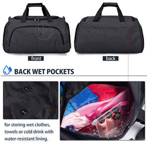 Sac de voyage léger personnalisé en gros avec fermeture à glissière, capacité de 20 à 36 L, unisexe, voyage, gym, polyester, personnalisable - Product Image 3