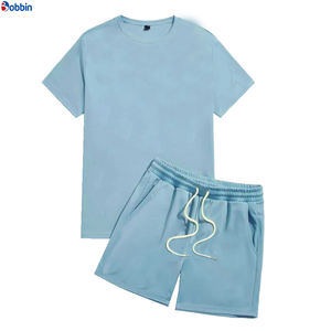 Conjunto de Pantalones Cortos de Algodón con Logotipo Personalizado Unisex, Conjunto Moderno, Nueva Llegada, Conjunto Deportivo Personalizado para Hombre, Talla Grande, Sudadera Corta y Pantalones Jogger - Product Image 3