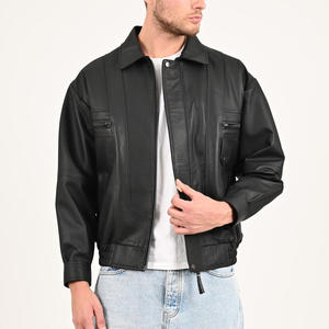 Chaqueta de cuero ligera para hombre, la mejor calidad, superventas, última tendencia, precio al por mayor, chaqueta de cuero para hombre - Product Image 4
