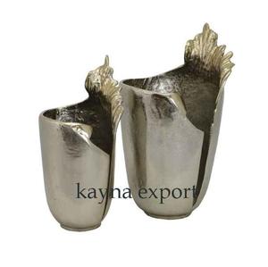 Florero de metal fundido con plataforma de níquel, florero decorativo de lujo con diseño personalizado, nueva colección - Product Image 2