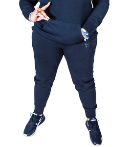 Conjunto de Sudadera con Capucha y Pantalones Deportivos de Felpa para Mujer, Azul Rey, Zeta Phi Beta, 1920, Dos Piezas, Bordado, Ropa Griega - Product Image 3