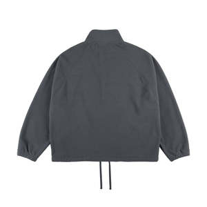 Veste polaire unie à demi-zip pour homme, coupe oversize, streetwear, qualité supérieure, personnalisable, vente en gros - Product Image 2