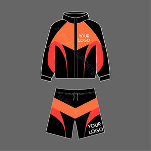 Chándal cortavientos para hombre, conjuntos cortos con cremallera estampada, chaqueta de poliéster y nailon, ropa de temporada de invierno, venta al por mayor, 2026 - Product Image 3