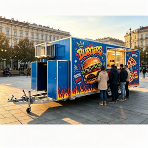 Remolque <span class=keywords><strong>de</strong></span> Comida Móvil <span class=keywords><strong>de</strong></span> Acero Inoxidable, Camión con Horno <span class=keywords><strong>para</strong></span> Pizza y Barbacoa, Remolque <span class=keywords><strong>de</strong></span> Comida con Cocina Completa, Carrito <span class=keywords><strong>de</strong></span> Café, Usado, en Venta - Product Image 2