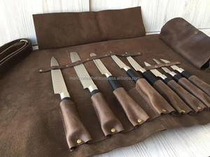 Sac de rangement pour couteaux en cuir véritable de luxe, résistant aux odeurs, durable, pour les professionnels de la cuisine, LSKR-0113 - Product Image 6