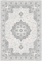 Tapis turc traditionnel tissé Heritagea, motif médaillon, en PP thermosoudé, PES 604K points, 11 mm, à poils ras, multicolore, écologique