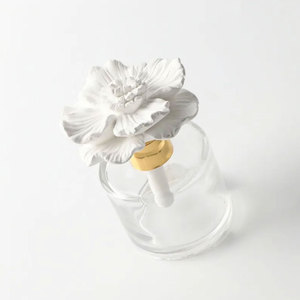 Sang trọng Chai Thủy Tinh Gốm Hoa Mẫu Đơn Hoa Reed khuếch tán, Home & khách sạn làm mát không khí với thơm hương thơm tinh dầu phòng thanh lịch - Product Image 5