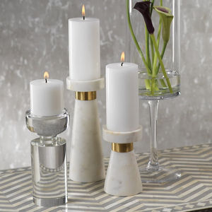 Nouvelle arrivée dernière conception ramadan ware décor à la maison bougeoir de qualité supérieure marbre et métal bougeoir - Product Image 4