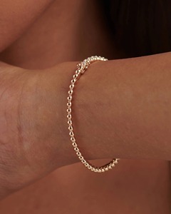 Brazalete Ovalado con Diamantes Incrustados, 1.39 Ct, Diamante Natural Color G-H, Claridad VS-SI, Oro Sólido de 14K, Diseño Artesanal, Pieza de Joyería - Product Image 2