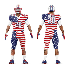 Uniformes de football américain personnalisés par sublimation, maillots de football brodés pour les équipes, vente en gros d'uniformes de football américain - Product Image 3