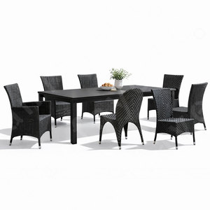 <span class=keywords><strong>Mesa</strong></span> de comedor <span class=keywords><strong>y</strong></span> <span class=keywords><strong>sillas</strong></span> de jardín de ratán reclinable de lujo para hoteles, restaurantes, villas, muebles duraderos - Product Image 5