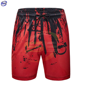 Pantalones cortos deportivos informales de verano para hombre, pantalones de malla de secado rápido para gimnasio y playa, pantalones cortos de entrenamiento antiarrugas para correr, gimnasio, tela de lona - Product Image 3