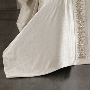 Juego de Ropa de Cama Guzide Eliza Ecru de 8 Piezas, Personalizado, Clásico, de Lujo, 100% Chenilla Orgánica, Tejido a Rayas, Lavable - Product Image 5