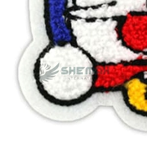 ผ้ากำมะหยี่ปักลวดลายสีสันสดใสสำหรับเสื้อผ้าโลโก้ตามสั่ง - Product Image 4