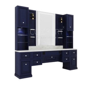 Miroir de Salon LED Double Face Moderne Pleine Longueur pour Coiffure, Vitrine de Beauté en Verre, Écologique, Portable, Commercial, Facile à Utiliser - Product Image 2
