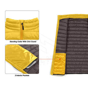 Chaquetas acolchadas sin mangas transpirables para hombres Chaquetas acolchadas sin mangas de calidad maravillosa para hombres - Product Image 5