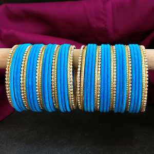 Conjunto de brazalete indio Rhinestone CZ Cristal Boda Nupcial Terciopelo Brazalete Pulseras Joyería para Mujeres Niñas (Juego de 44) - Product Image 2