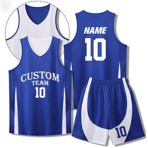Vente en gros de maillots de basketball de haute qualité vêtements d'entraînement uniformes de basketball réversibles respirants personnalisés pour adultes et jeunes - Product Image 6