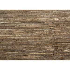 พรมขนสัตว์ถักมือรุ่น Cx-2497 สีเบจ-น้ำตาลลายทาง สำหรับห้องนั่งเล่น ห้องโถง ทางเดิน ขนาด 10 มม. รูปทรงสี่เหลี่ยมผืนผ้า แบบจิ๊กซอว์ ทำจากปอกระเจา - Product Image 3