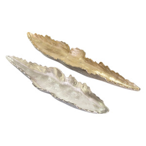 Aluminum Casted 2 Boat Dish Design Hot Selling for Kitchen Hotel <b>Restaurant</b> Hotel Luxury <b>Decor</b> Red and Green Color - Product Image 5