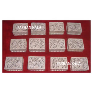 กล่องเครื่องประดับงานแกะสลักหินสบู่ธรรมชาติทำด้วยมือทรงสี่เหลี่ยมสำหรับเป็นของขวัญขององค์กรและวัตถุประสงค์ในการตกแต่งบ้าน - Product Image 1