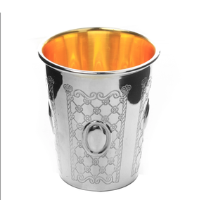Fine Buy Silver Religious Blessing wine cup Shabbat Holidays kiddush cup Shabbat Jewish en acier inoxydable - Product Image 3