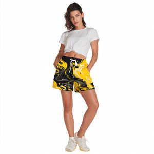 Pantalones cortos de chándal con estampado de lana de Invierno para mujer - Product Image 3
