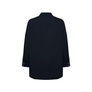 Chemise à manches longues en popeline classique pour femmes - Coupe ample, idéale pour le bureau au printemps et en automne - Product Image 3