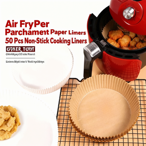 <b>Air</b> <b>Fryer</b> Parchment Paper <b>Liners</b> 50 Pcs Non-Stick Cooking <b>Liners</b> - Product Image 3