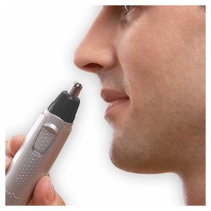 Recortador de Vello Nasal Portátil Serie Exact, Recortador de Vello Nasal y de Oídos de Plástico para el Hogar con Fuente de Alimentación USB/Batería Eléctrica - Product Image 2