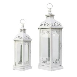 Wooden And <b>Glass</b> Hanging Lantern Three Different Size Hanging Lantern For Wedding Birthday Party And Event Use - Product Image 4