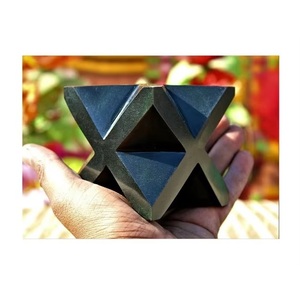 Estrella Merkaba Tallada en Ágata Negra Natural, Piedra Preciosa para Meditación, Sanación y Protección - Product Image 2