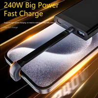 Câble de charge rapide USB-C vers USB-C 240W PD 40 Gbps 8K60Hz en forme de U, câble de transfert de données USB3.2 avec puce E-Mark intégrée