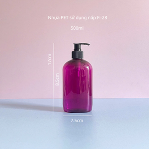 ขวดพลาสติกใสทรงสี่เหลี่ยมขนาด500มล. สำหรับล้างตัวขวดแชมพูพร้อมปั๊มแบบกดขวดทำจากเจลอาบน้ำสำหรับสัตว์เลี้ยง - Product Image 1