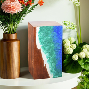 ขี้เถ้าศพสีน้ำตาลสำหรับมนุษย์หรือสัตว์เลี้ยงขี้เถ้าทะเลออกแบบให้เป็นแรงบันดาลใจให้กับเถ้ากระดูก - Product Image 2