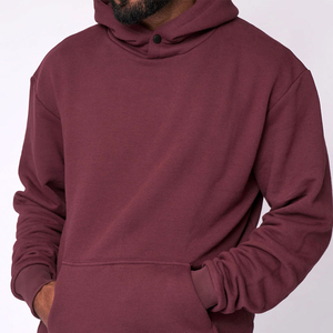 Hot Sale Solid Color Pullover Oversized Hoodie <b>Vintage</b> Style Loose Fit Casual Wear Plus Size Hoodie For Men - Product Image 5