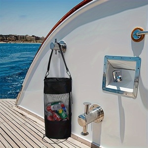 Contenedor de basura de malla con cordón y asa para camping al aire libre, barco de crucero, pesca, <span class=keywords><strong>kayak</strong></span> marino y almacenamiento de ropa - Product Image 1
