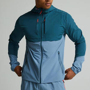 Custom Breathable Lightweight Men Windproof Windbreaker Jacket For Men Polyester Jacket with Adjustable Hood for Outdoor Sports - Product Image 4