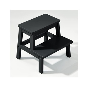 Taburete de Madera Maciza Hecho a Mano con Acabado Natural Liso, Perfecto para Armarios, Despensas, Encimeras de Cocina y Uso Doméstico - Product Image 1