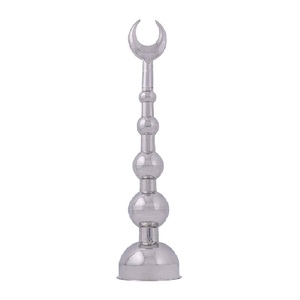 Minaretes de latón hechos a mano de alta calidad, artesanías árabes de estilo religioso con decoración hermosa de Metal acabado pulido - Product Image 2
