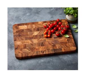Elegante tabla de cortar de madera rústica con aspecto decorativo, ideal para diseñadores y estilos de presentación culinaria contemporánea - Product Image 4