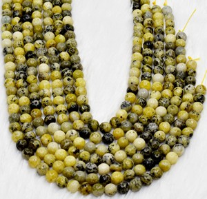 Las Mejores Cuentas de Piedras Preciosas de Serpentina Redondas de 8 mm para la Fabricación de Joyas, Disponibles al por Mayor, Modelo RB-SERP-8 de Anshul Impex - Product Image 1
