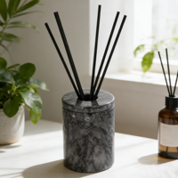 Diffuseurs d'huiles à bâtonnets en pierre de luxe, grands bâtonnets en marbre uniques, diffuseur de parfum vide pour voiture, gros distributeur de flacons de diffuseur de parfum