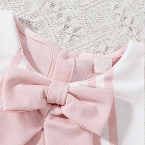 Vestido de Niña con Encaje de Impresión Digital Personalizada, Largo a la Rodilla de Corte en A, Ropa para Niños al por Mayor, Poliéster/Algodón - Product Image 3