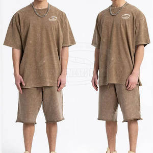 Fabricante de fábrica Camisetas de verano hechas a medida Conjunto de camisetas de verano de lavado ácido de moda - Product Image 6