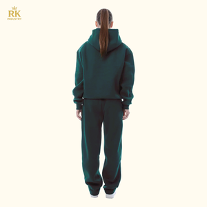 Trajes de chándal lavados con ácido Flare apilados a la moda-Conjunto de dos piezas cómodo y elegante para mujeres y hombres - Product Image 2