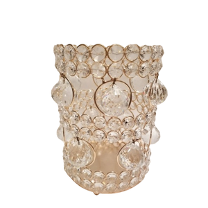 เชิงเทียนโลหะทรงกลมที่มีการออกแบบที่ยอดเยี่ยมเหมาะสำหรับวางบนโต๊ะที่วางใบชาการตกแต่งที่หรูหรา - Product Image 1