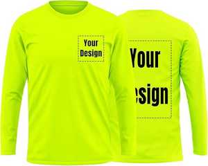 T-shirt de travail à manches longues avec logo personnalisé pour hommes, fabriqué en mélange de coton et de polyester pour les travaux de construction et d'usine - Product Image 2