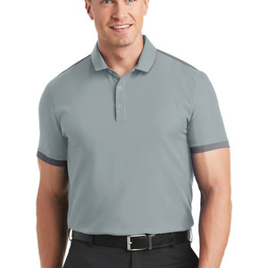เสื้อโปโลผู้ชายสีเทาเสื้อตีกอล์ฟสำหรับออกกำลังกายกล้ามเนื้อเสื้อกีฬาผ้าฝ้าย - Product Image 1