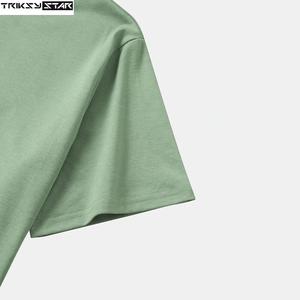 OEM Men's Premium Quality 100% Cotton Short T-Shirt Breathable O-Neck <b>Design</b> Customized Logo Solid Direct Factory Manufacturer - Product Image 3